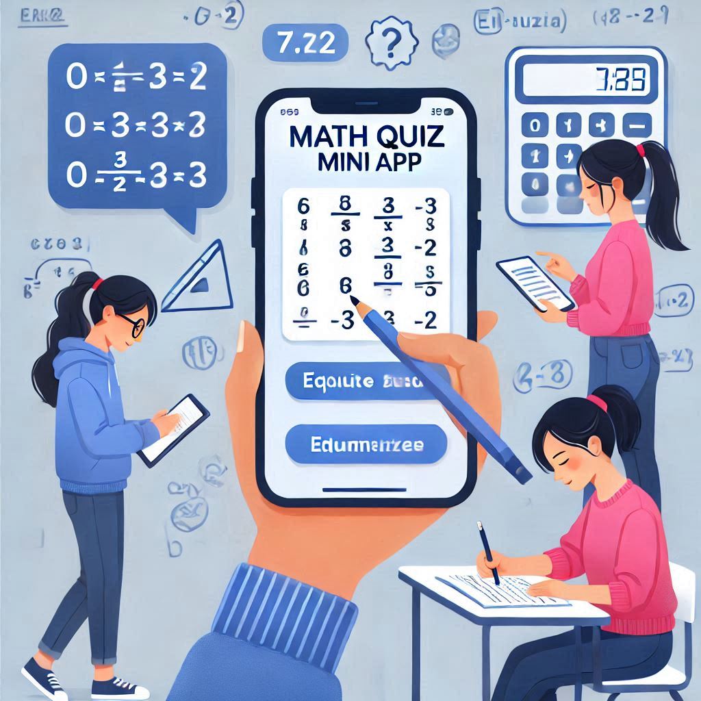 Students learning math